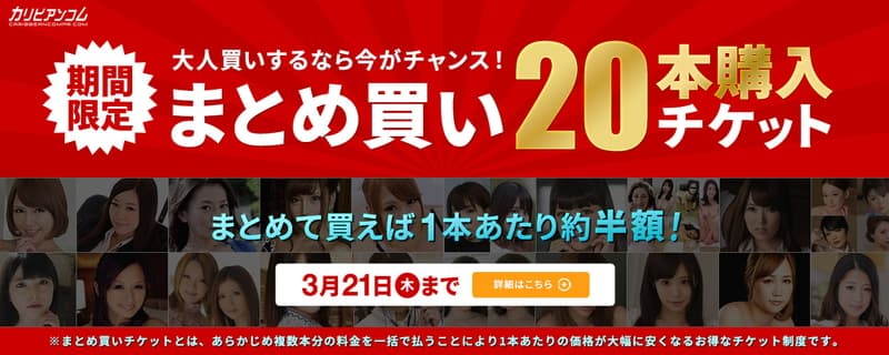 まとめ買いチケット【20本】購入チケット180$